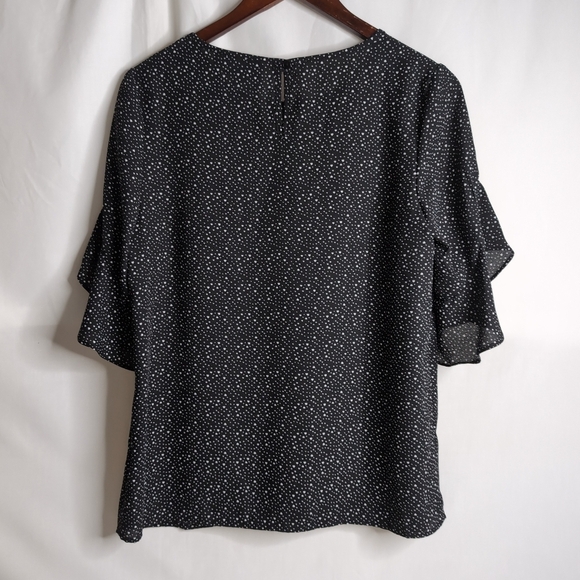 Artizan Robin Barre Black and White Patterned Blouse, Size S - Picture 2 of 7